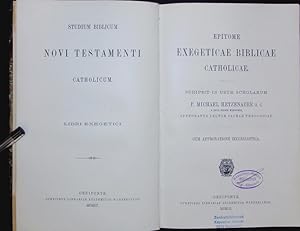 Bild des Verkufers fr Epitome Exegeticae Biblicae Catholicae. zum Verkauf von Antiquariat Bookfarm