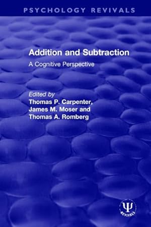 Seller image for Addition and Subtraction : A Cognitive Perspective for sale by GreatBookPricesUK