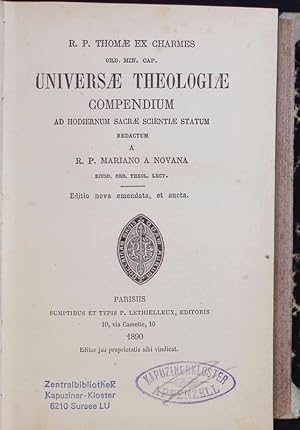Imagen del vendedor de Universae Theologiae Compendium. a la venta por Antiquariat Bookfarm