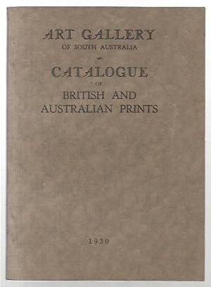 Bild des Verkufers fr Art Gallery: Catalogue of British & Australian Prints. Etchings. Engravings. Lithographs. zum Verkauf von City Basement Books