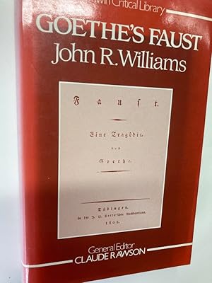 Imagen del vendedor de Goethe's Faust. a la venta por Plurabelle Books Ltd