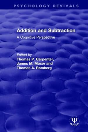 Immagine del venditore per Addition and Subtraction : A Cognitive Perspective venduto da GreatBookPrices