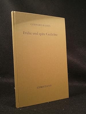 Seller image for Frhe und spte Gedichte for sale by ANTIQUARIAT Franke BRUDDENBOOKS