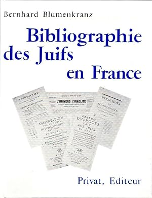 Image du vendeur pour Bibliographie des Juifs de France mis en vente par deric