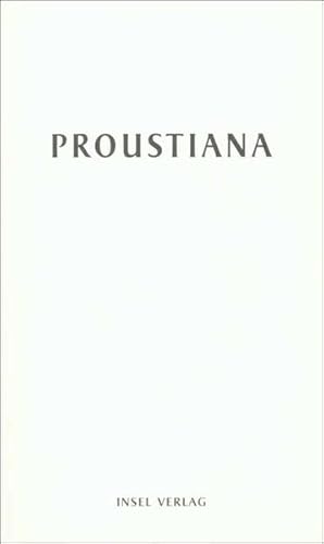 Proustiana XII Mitteilungen der Marcel Proust Gesellschaft