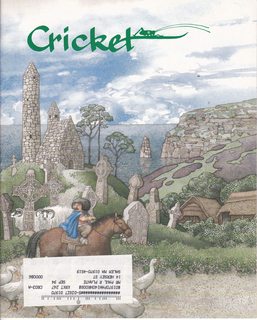 CRICKET Magazine March 1994 Volume 21 No. 7: Cover- Settlement by the Sea by Roy Gerrard