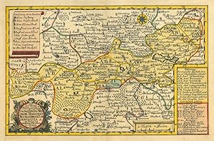 SACHSENBURG/Unstrut. - Karte. "Die Chursaechsischen Aemter in Thüringen gelegen Sachsenburg, Weis...