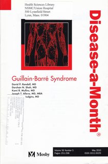 Image du vendeur pour Guillain-Barre Syndrome (Disease-a-Month Vol 56 No. 5 May 2010) mis en vente par Never Too Many Books