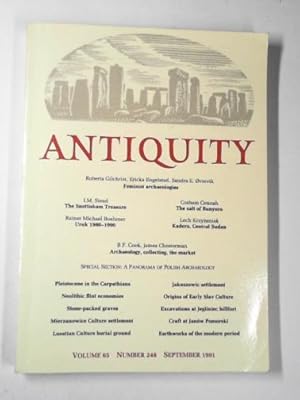 Imagen del vendedor de Antiquity, vol. 65. no. 248, September 1991 a la venta por Cotswold Internet Books