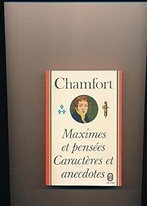 Seller image for Maximes et penses Caractres et anecdotes for sale by JLG_livres anciens et modernes