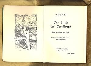 Seller image for Die Kunst des Verfhrens. Ein Handbuch der Liebe. for sale by Antiquariat Ars Amandi