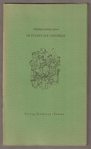 Bild des Verkufers fr Im Stande der Unschuld. Aus einer Streitschrift. Mit acht Originalgrafiken von Bernard Schultze. zum Verkauf von Antiquariat Neue Kritik