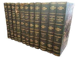 Histoire de l'Empire de Russie. Traduite par MM. St.-Thomas et Jauffret (et de Divoff). 11 volumes.