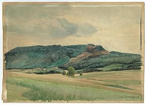 Sächsische Schweiz, Blick zum Großen Zschirnstein, 1908