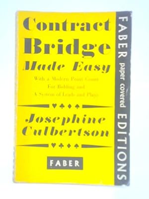 Imagen del vendedor de Contract Bridge Made Easy a la venta por World of Rare Books