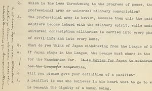 Seller image for Mere Weeks After Hitler's Rise to Power, Einstein Speaks on the Growing Global Chaos and Threat to Minorities: ?The main thing is that minority groups should be allowed security in the community.? (A very rare hand-annotated interview given in the US at the beginning of the darkness for him, his friends, his country, and the Jewish community, expressing his candid thoughts on racism, the advocacy press in forming public opinion, human nature, and establishing and enforcing peace) for sale by The Raab Collection