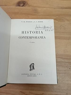 Imagen del vendedor de Historia contempornea a la venta por Vrtigo Libros