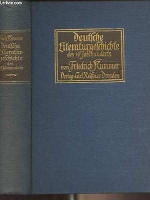 Bild des Verkufers fr Deutsche Literaturgeschichte des neunzehnten Jahrhunderts zum Verkauf von Le-Livre