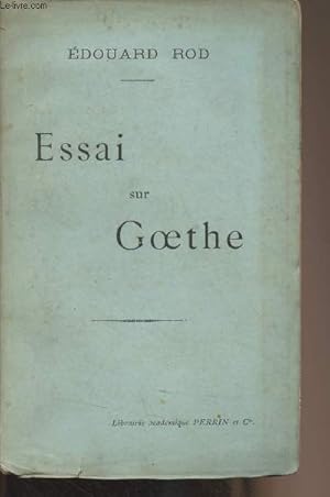 Seller image for Essai sur Goethe for sale by Le-Livre