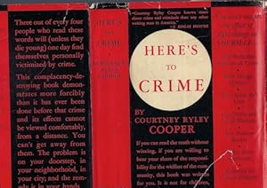 Here's to Crime (Dust Jacket Only, No Book)