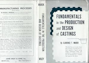 Fundamentals in the Production and Design of Castings (Dust Jacket Only, No Book)