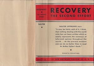 Seller image for Recovery the Second Effort (Dust Jacket Only, No Book) for sale by Wittenborn Art Books