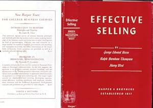 Seller image for Effective Selling (Dust Jacket Only, No Book) for sale by Wittenborn Art Books