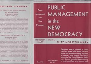 Immagine del venditore per Public Management in the New Democracy (Dust Jacket Only, No Book) venduto da Wittenborn Art Books
