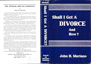 Bild des Verkufers fr Shall I Get a Divorce, and How? (Dust Jacket Only, No Book) zum Verkauf von Wittenborn Art Books