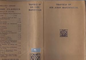 Seller image for The Travels of Sir John Mandeville; The Version of the Cotton Manuscript in Modern Spelling, With Three Narratives, in Illustration of It (Dust Jacket Only, No Book) for sale by Wittenborn Art Books