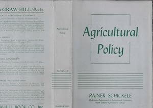 Bild des Verkufers fr Agricultural Policy: Farm Programs and National Welfare. (Dust Jacket Only, No Book) zum Verkauf von Wittenborn Art Books