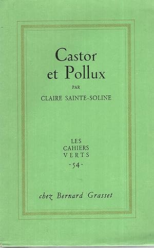 Seller image for Castor et Pollux for sale by PRISCA