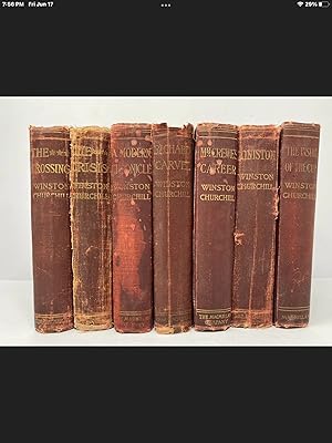 Seller image for Winston Churchill 7 Book Lot Macmillan Late 1800's Early 1900's Coniston, more for sale by Shadetree Rare Books