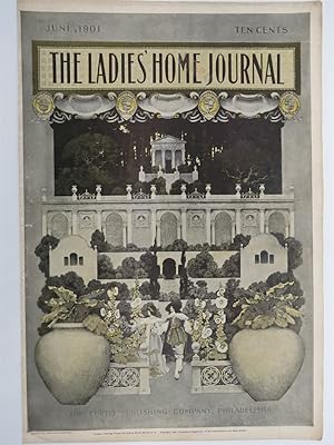 LADIES HOME JOURNAL COVER, JUNE 1901, MAXFIELD PARRISH ILLUSTRATION