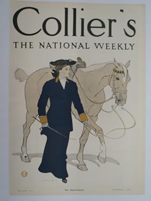 COLLIER'S MAGAZINE COVER, NOVEMBER 7, 1908, EQUESTRIENNE EDWARD PENFIELD COVER