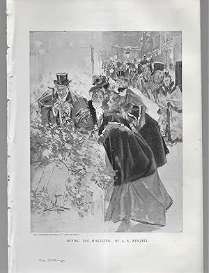 Immagine del venditore per Buying The Mistletoe, Illustration venduto da Legacy Books II