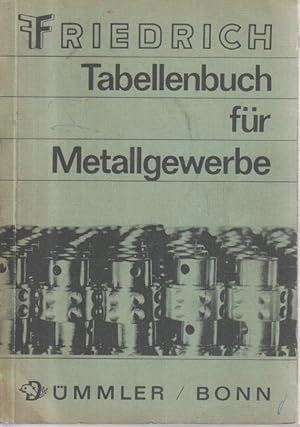 Tabellenbuch für Metallgewerbe - Ausgabe A Zum Unterricht in Fachkunden, Fachrechnen und Fachzeic...