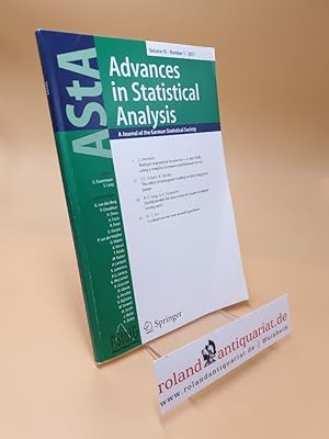 Bild des Verkufers fr Advances in statistical analysis ; Volume 95 ; Number 1 ; 2011 zum Verkauf von Roland Antiquariat UG haftungsbeschrnkt