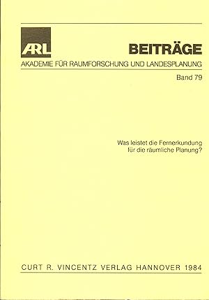 Bild des Verkufers fr Was leistet die Fernerkundung fr die rumliche Planung ? Symposium am 8. Mrz 1983 in Frankfurt am Main zum Verkauf von avelibro OHG