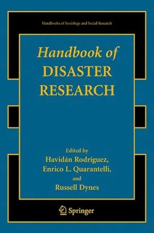 Bild des Verkufers fr Handbook of Disaster Research. zum Verkauf von Antiquariat Thomas Haker GmbH & Co. KG