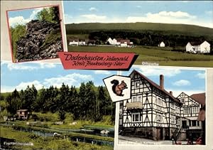 Ansichtskarte / Postkarte Dodenhausen Haina Kloster Hessen, Fischweiher, Teilansicht, Pension Zum...