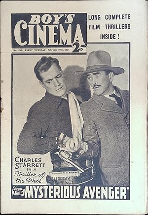 Boy's Cinema Magazine March 26, 1934 Charles Starrett in "Mysterious Avenger"