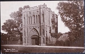 Bury St. Edmunds Postcard Abbey Gate Real Photo Vintage