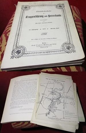 Bild des Verkufers fr Vierteljahrshefte fr Truppenfhrung und Heereskunde. IV. Jahrgang, viertes Heft, 1907. zum Verkauf von Antiquariat Clement