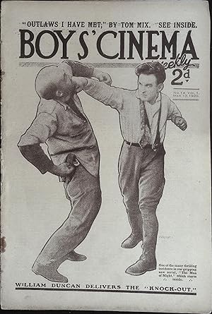 Boy's Cinema Magazine March 13, 1920 William Duncan, Tom Mix