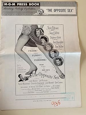 Imagen del vendedor de The Opposite Sex Pressbook 1956 June Allyson, Joan Collins, Dolores Gray a la venta por AcornBooksNH