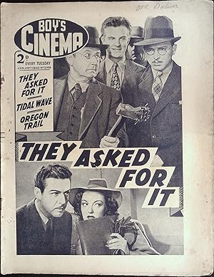 Boy's Cinema Magazine January 20, 1940 "They Asked for It"