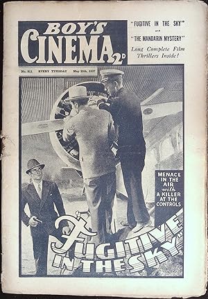 Boy's Cinema Magazine May 29, 1937 Warren Hull "Fugitive in the Sky"