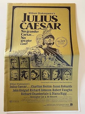 Immagine del venditore per Julius Caesar Pressbook 1970 Charlton Heston, Jason Robards venduto da AcornBooksNH