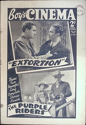 Boy's Cinema Magazine November 5, 1938 "The Purple Riders"